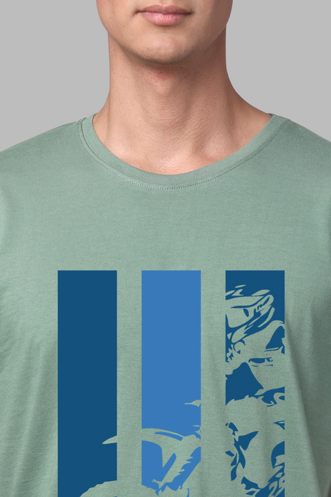 ADRO Men's Bike Rider Printed Cotton T-Shirt