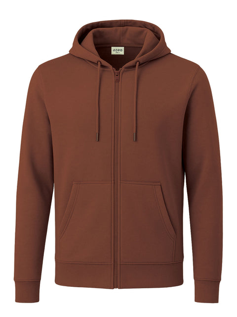 Adro Men’s Regular Fit Zip-Up Hoodie for man | 320 GSM Cotton Poly Fleece Zipper Sweatshirt with Soft Fabric & Printed Hoodies