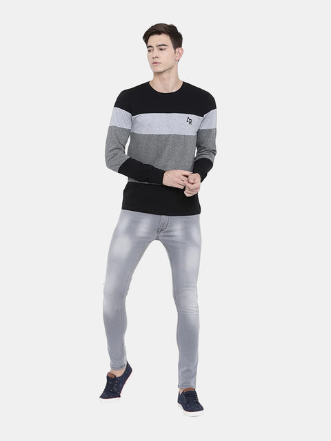 ADRO Men's Striped Full Sleeve T-Shirt - ADRO Fashion