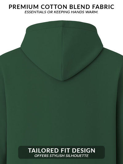 Adro Men’s Regular Fit Zip-Up Hoodie for man | 320 GSM Cotton Poly Fleece Zipper Sweatshirt with Soft Fabric & Printed Hoodies