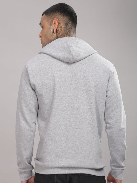Adro Toujours en Avance Hoodie for Men | 320 GSM Cotton-Poly Fleece | Soft Feel, Skin-Friendly Printed Graphic, Warm Casual Sweatshirt with Kangaroo Pocket & Drawstring Hood