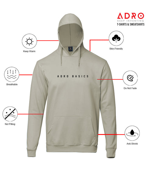 ADRO Basics Men's Printed Cotton Hoodies