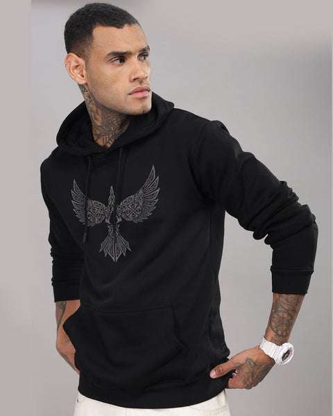 Adro Hoodies for Men | Printed hoodie for Men | Cotton Hoodie | Mens Hoodies | Sweatshirt for men | Hooded Hoodie