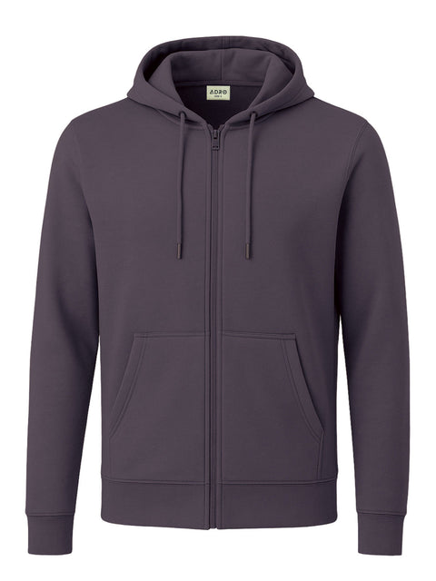 Adro Men’s Regular Fit Zip-Up Hoodie for man | 320 GSM Cotton Poly Fleece Zipper Sweatshirt with Soft Fabric & Printed Hoodies