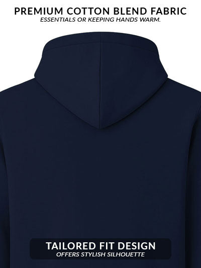 Adro Men’s Regular Fit Zip-Up Hoodie for man | 320 GSM Cotton Poly Fleece Zipper Sweatshirt with Soft Fabric & Printed Hoodies