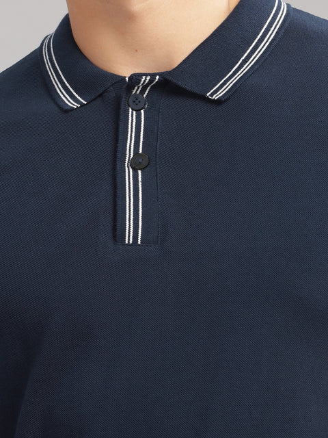 Adro Polo T Shirt for Men | Black Polo T-shirt | 100% Cotton Polo Tshirt | Regular Fit Polo| Available in Plus Size Polo