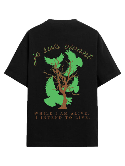 Adro Oversize T shirt for men | Drop shoulder T shirt | Mens Oversize T-shirt | 220 GSM Cotton Oversize Tshirt | Trendy Front and Back Printed T shirt