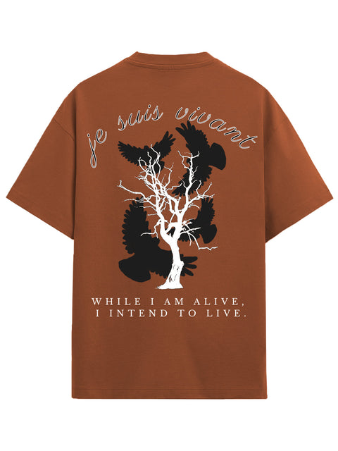 Adro Oversize T shirt for men | Drop shoulder T shirt | Mens Oversize T-shirt | 220 GSM Cotton Oversize Tshirt | Trendy Front and Back Printed T shirt