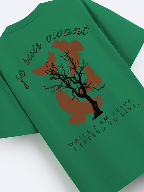 Adro Oversize T shirt for men | Drop shoulder T shirt | Mens Oversize T-shirt | 220 GSM Cotton Oversize Tshirt | Trendy Front and Back Printed T shirt