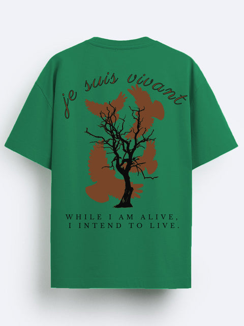 Adro Oversize T shirt for men | Drop shoulder T shirt | Mens Oversize T-shirt | 220 GSM Cotton Oversize Tshirt | Trendy Front and Back Printed T shirt