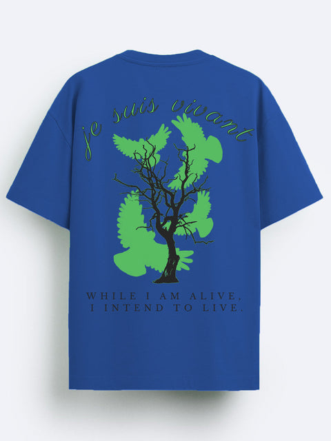 Adro Oversize T shirt for men | Drop shoulder T shirt | Mens Oversize T-shirt | 220 GSM Cotton Oversize Tshirt | Trendy Front and Back Printed T shirt