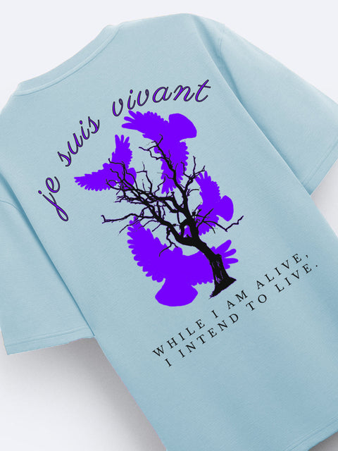 Adro Oversize T shirt for men | Drop shoulder T shirt | Mens Oversize T-shirt | 220 GSM Cotton Oversize Tshirt | Trendy Front and Back Printed T shirt