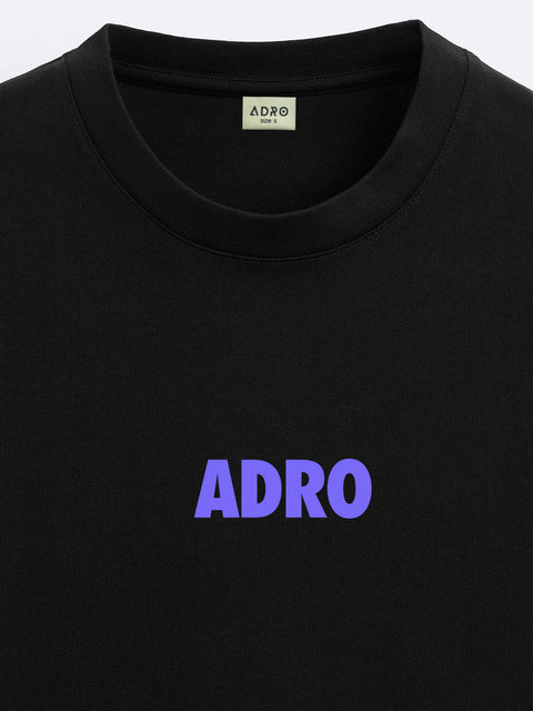 Adro Oversize T shirt for men | Drop shoulder Cotton T shirt | Anime Oversize T-shirt | Luffy T shirt Gear 5| Trendy Front and Back Printed T shirt