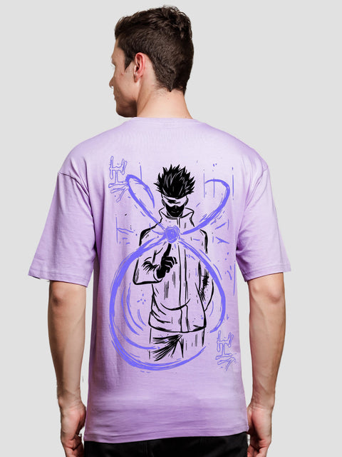 Adro Oversize T shirt for men | Drop shoulder Cotton T shirt | Anime Oversize T-shirt | Luffy T shirt Gear 5| Trendy Front and Back Printed T shirt
