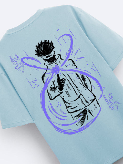 Adro Oversize T shirt for men | Drop shoulder Cotton T shirt | Anime Oversize T-shirt | Luffy T shirt Gear 5| Trendy Front and Back Printed T shirt