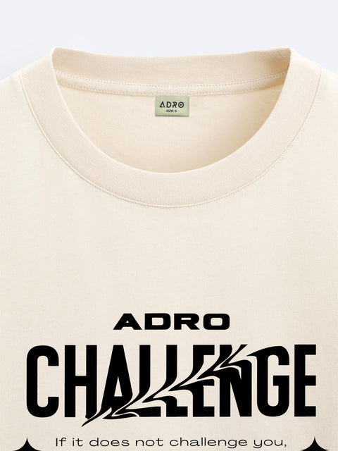 Adro Oversize T shirt for men | Drop shoulder T shirt | Mens Oversize T-shirt | 220 GSM Cotton Oversize Tshirt | Trendy Front and Back Printed T shirt