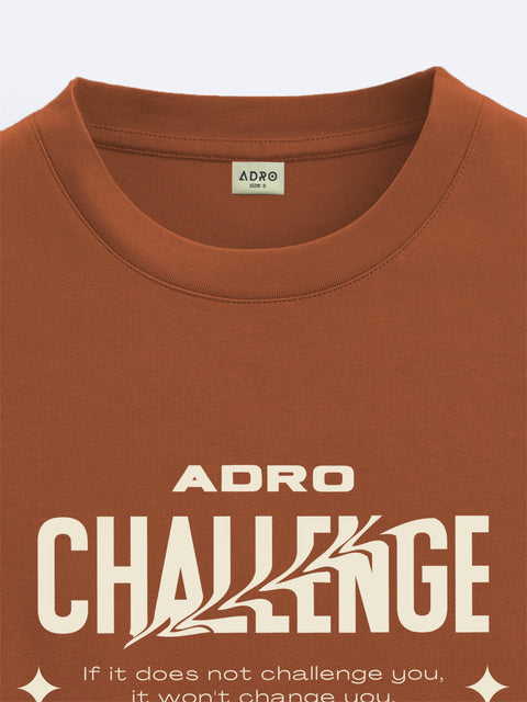 Adro Oversize T shirt for men | Drop shoulder T shirt | Mens Oversize T-shirt | 220 GSM Cotton Oversize Tshirt | Trendy Front and Back Printed T shirt