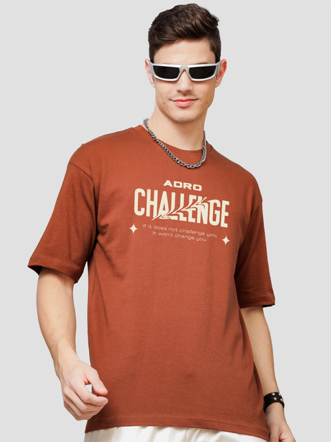 Adro Oversize T shirt for men | Drop shoulder T shirt | Mens Oversize T-shirt | 220 GSM Cotton Oversize Tshirt | Trendy Front and Back Printed T shirt