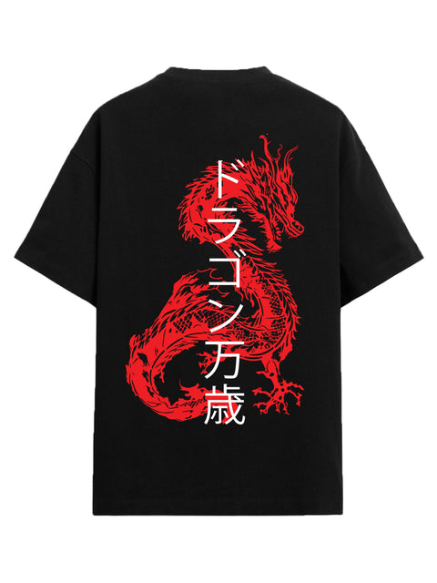 Adro Oversize T shirt for men | Drop shoulder T shirt | Mens Oversize T-shirt | 220 GSM Cotton Oversize Tshirt | Trendy Front and Back Printed T shirt