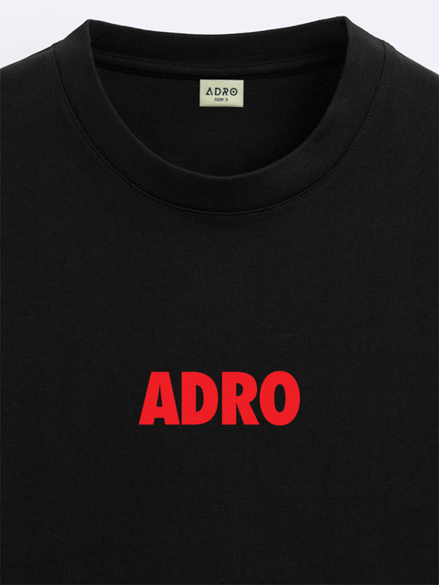 Adro Oversize T shirt for men | Drop shoulder T shirt | Mens Oversize T-shirt | 220 GSM Cotton Oversize Tshirt | Trendy Front and Back Printed T shirt