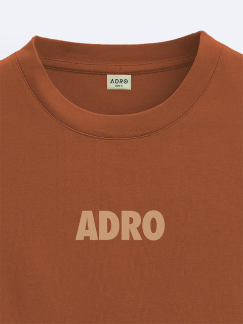 Adro Oversize T shirt for men | Drop shoulder T shirt | Mens Oversize T-shirt | 220 GSM Cotton Oversize Tshirt | Trendy Front and Back Printed T shirt