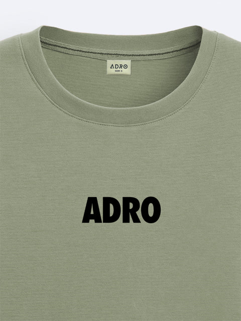 Adro Oversize T shirt for men | Drop shoulder T shirt | Mens Oversize T-shirt | 220 GSM Cotton Oversize Tshirt | Trendy Front and Back Printed T shirt