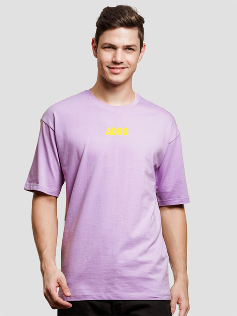 Adro Oversize T shirt for men | Drop shoulder T shirt | Mens Oversize T-shirt | 220 GSM Cotton Oversize Tshirt | Trendy Front and Back Printed T shirt