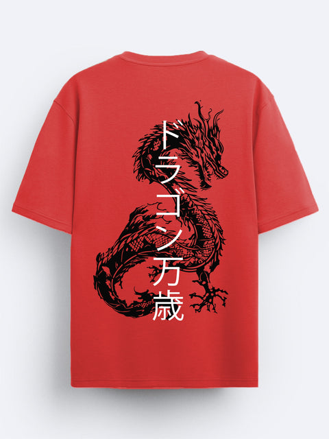 Adro Oversize T shirt for men | Drop shoulder T shirt | Mens Oversize T-shirt | 220 GSM Cotton Oversize Tshirt | Trendy Front and Back Printed T shirt