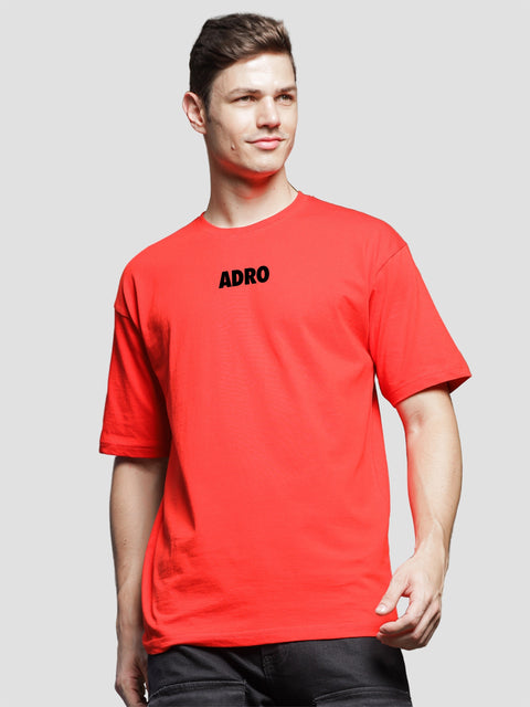 Adro Oversize T shirt for men | Drop shoulder T shirt | Mens Oversize T-shirt | 220 GSM Cotton Oversize Tshirt | Trendy Front and Back Printed T shirt