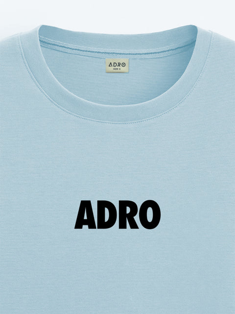 Adro Oversize T shirt for men | Drop shoulder T shirt | Mens Oversize T-shirt | 220 GSM Cotton Oversize Tshirt | Trendy Front and Back Printed T shirt
