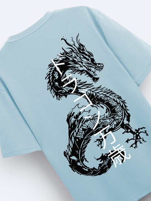Adro Oversize T shirt for men | Drop shoulder T shirt | Mens Oversize T-shirt | 220 GSM Cotton Oversize Tshirt | Trendy Front and Back Printed T shirt
