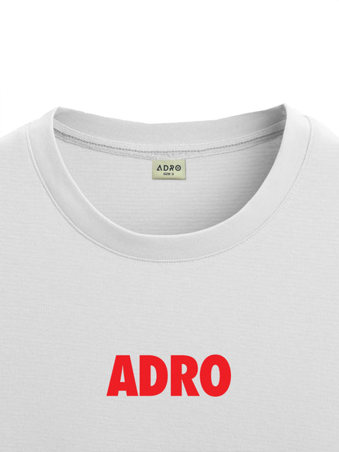 Adro Oversize T shirt for men | Drop shoulder T shirt | Mens Oversize T-shirt | 220 GSM Cotton Oversize Tshirt | Trendy Front and Back Printed T shirt