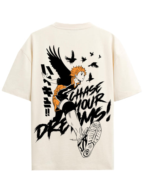 Adro Oversize T shirt for men | Drop shoulder Cotton T shirt | Anime Oversize T-shirt | Luffy T shirt Gear 5| Trendy Front and Back Printed T shirt