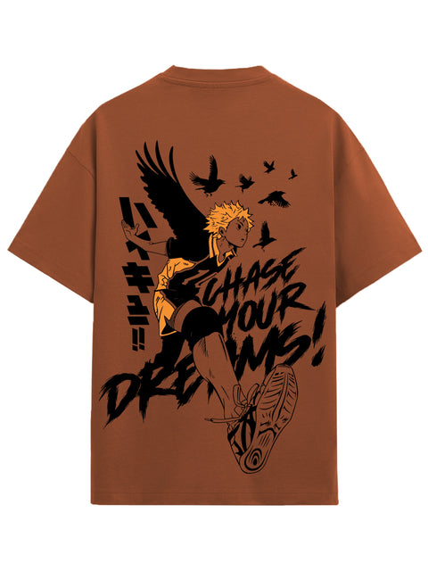 Adro Oversize T shirt for men | Drop shoulder Cotton T shirt | Anime Oversize T-shirt | Luffy T shirt Gear 5| Trendy Front and Back Printed T shirt