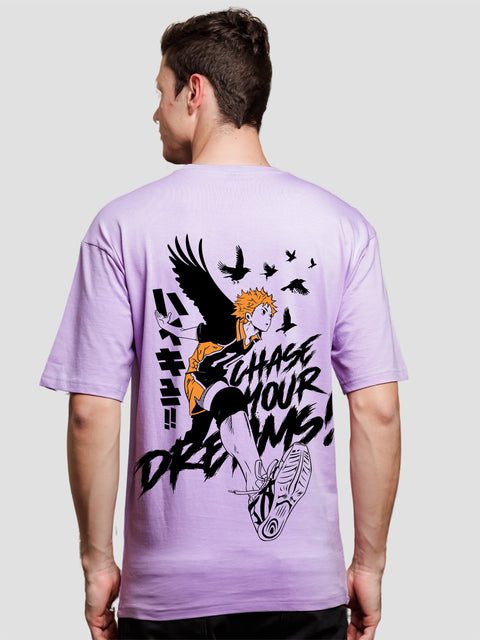Adro Oversize T shirt for men | Drop shoulder Cotton T shirt | Anime Oversize T-shirt | Luffy T shirt Gear 5| Trendy Front and Back Printed T shirt