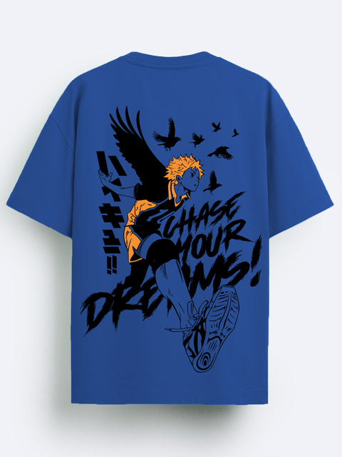 Adro Oversize T shirt for men | Drop shoulder Cotton T shirt | Anime Oversize T-shirt | Luffy T shirt Gear 5| Trendy Front and Back Printed T shirt