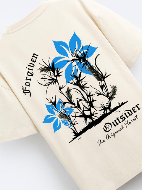 Adro Oversize T shirt for men | Drop shoulder T shirt | Mens Oversize T-shirt | 220 GSM Cotton Oversize Tshirt | Trendy Front and Back Printed T shirt