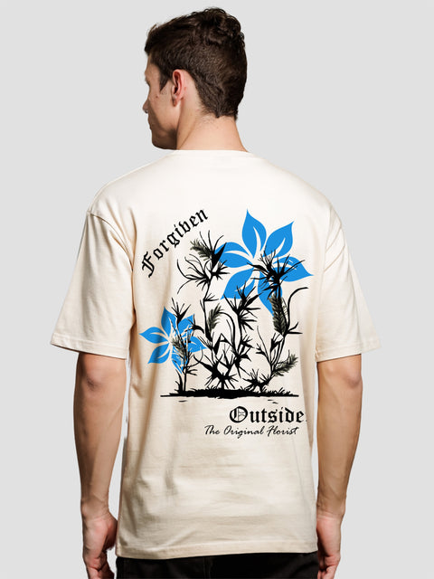 Adro Oversize T shirt for men | Drop shoulder T shirt | Mens Oversize T-shirt | 220 GSM Cotton Oversize Tshirt | Trendy Front and Back Printed T shirt