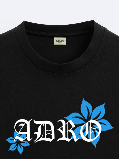 Adro Oversize T shirt for men | Drop shoulder T shirt | Mens Oversize T-shirt | 220 GSM Cotton Oversize Tshirt | Trendy Front and Back Printed T shirt