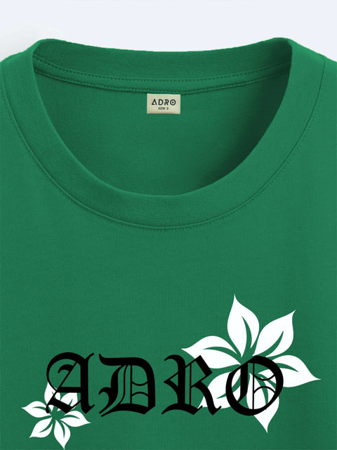 Adro Oversize T shirt for men | Drop shoulder T shirt | Mens Oversize T-shirt | 220 GSM Cotton Oversize Tshirt | Trendy Front and Back Printed T shirt