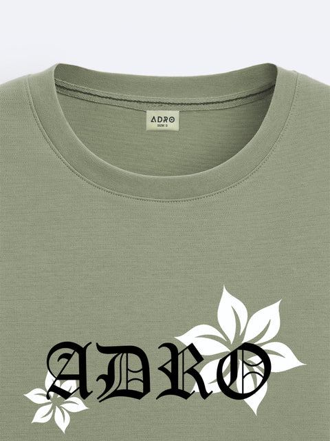 Adro Oversize T shirt for men | Drop shoulder T shirt | Mens Oversize T-shirt | 220 GSM Cotton Oversize Tshirt | Trendy Front and Back Printed T shirt