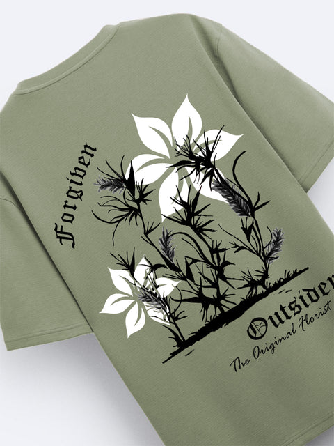 Adro Oversize T shirt for men | Drop shoulder T shirt | Mens Oversize T-shirt | 220 GSM Cotton Oversize Tshirt | Trendy Front and Back Printed T shirt