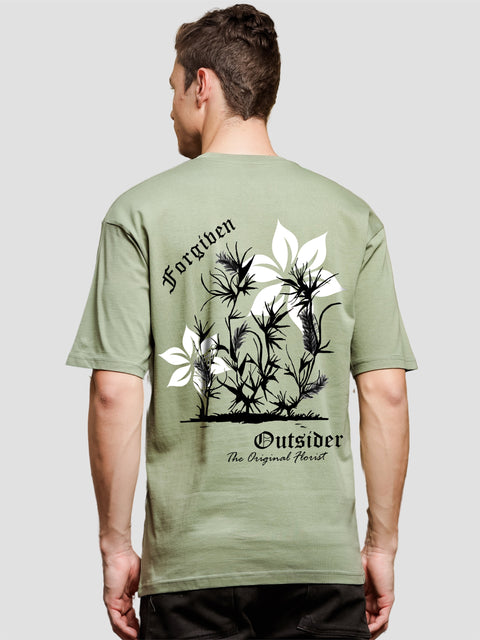Adro Oversize T shirt for men | Drop shoulder T shirt | Mens Oversize T-shirt | 220 GSM Cotton Oversize Tshirt | Trendy Front and Back Printed T shirt