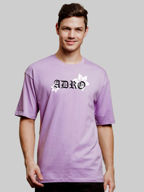 Adro Oversize T shirt for men | Drop shoulder T shirt | Mens Oversize T-shirt | 220 GSM Cotton Oversize Tshirt | Trendy Front and Back Printed T shirt