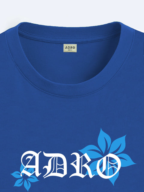 Adro Oversize T shirt for men | Drop shoulder T shirt | Mens Oversize T-shirt | 220 GSM Cotton Oversize Tshirt | Trendy Front and Back Printed T shirt