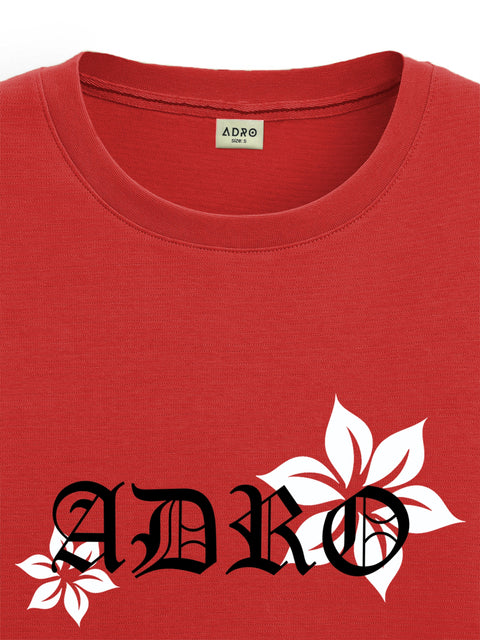 Adro Oversize T shirt for men | Drop shoulder T shirt | Mens Oversize T-shirt | 220 GSM Cotton Oversize Tshirt | Trendy Front and Back Printed T shirt