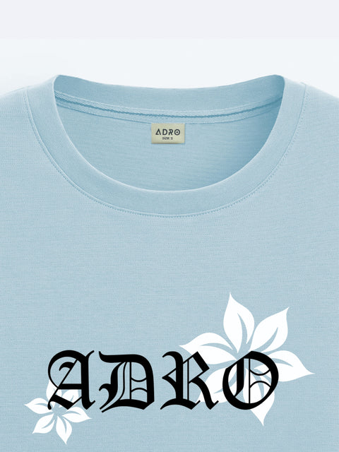 Adro Oversize T shirt for men | Drop shoulder T shirt | Mens Oversize T-shirt | 220 GSM Cotton Oversize Tshirt | Trendy Front and Back Printed T shirt