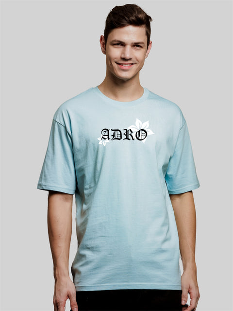 Adro Oversize T shirt for men | Drop shoulder T shirt | Mens Oversize T-shirt | 220 GSM Cotton Oversize Tshirt | Trendy Front and Back Printed T shirt