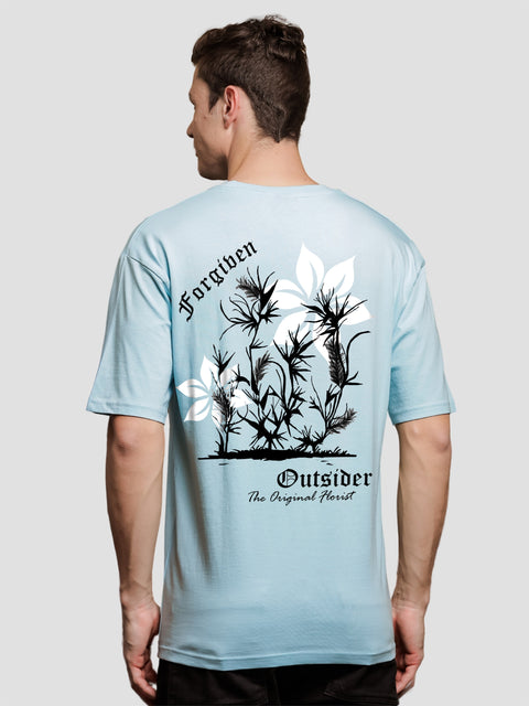 Adro Oversize T shirt for men | Drop shoulder T shirt | Mens Oversize T-shirt | 220 GSM Cotton Oversize Tshirt | Trendy Front and Back Printed T shirt