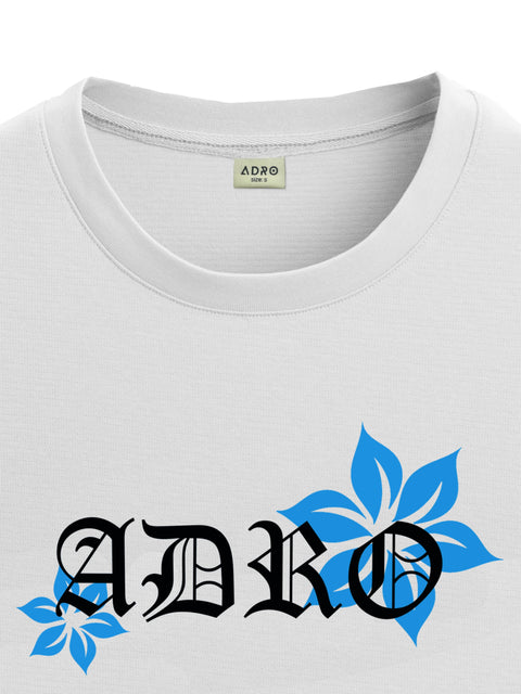 Adro Oversize T shirt for men | Drop shoulder T shirt | Mens Oversize T-shirt | 220 GSM Cotton Oversize Tshirt | Trendy Front and Back Printed T shirt